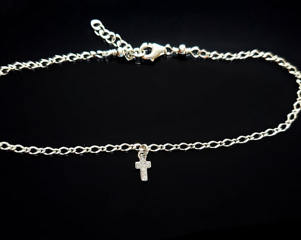 cross ankle bracelet