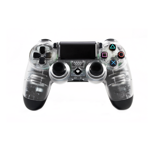 front view TekBotic Dark Ice PS4 Controller