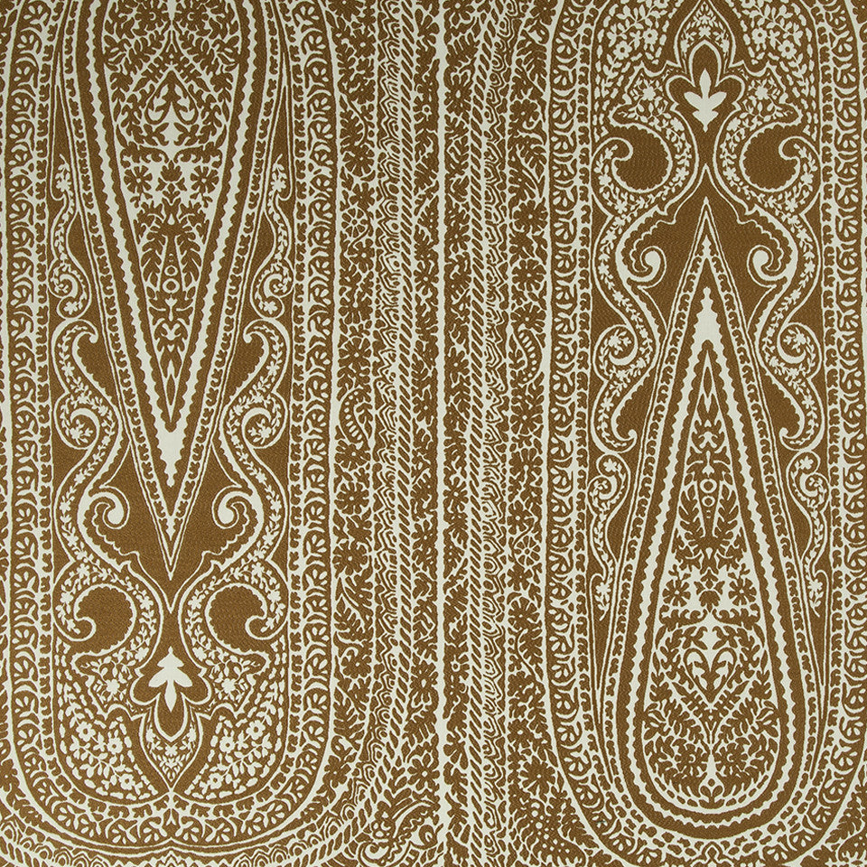 DWELLSTUDIO MODERN CARAVAN Padra Paisley Fabric - Copper
