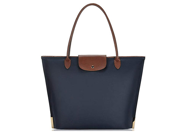 dark blue handbag