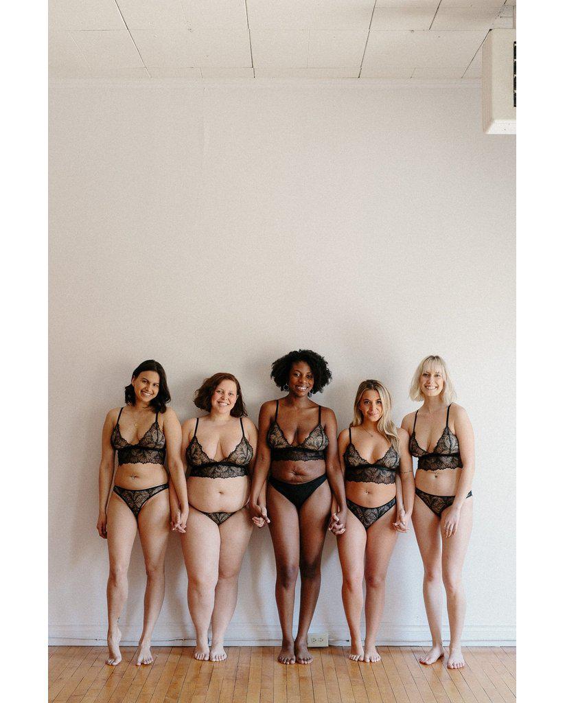 Black Lima Recycled Lace Undies