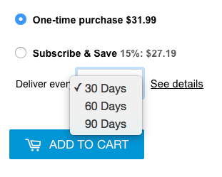 Example Subscription Order