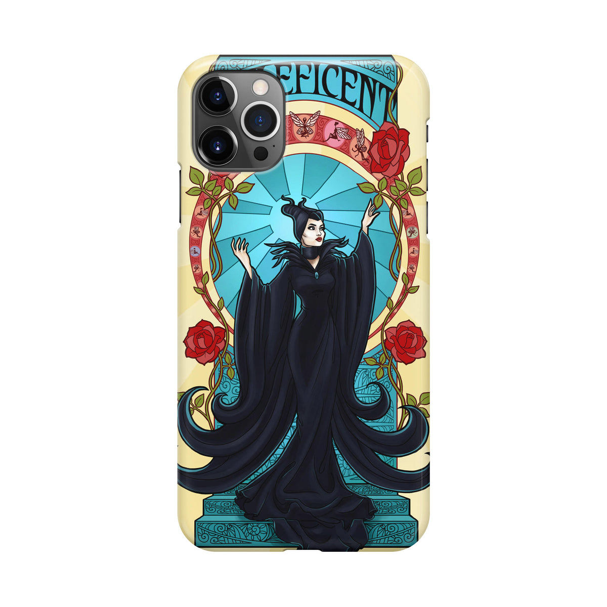 coque iphone 12 Maleficent With Flower صابون مغربي مصاصة المتة