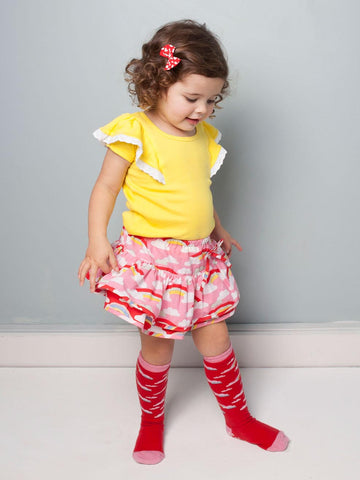 Blossom Rainbow Skirt with Bloomer, Sizes in 6M - 24M - The Happiness Blog | Oobi Girls Kid Fashion
