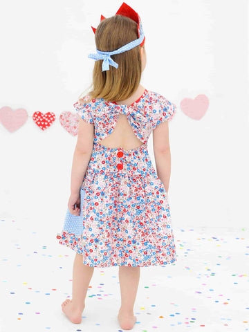 Holly French Primrose Dress, Sizes in 2Y - 12Y - The Happiness Blog | Oobi Girls Kid Fashion