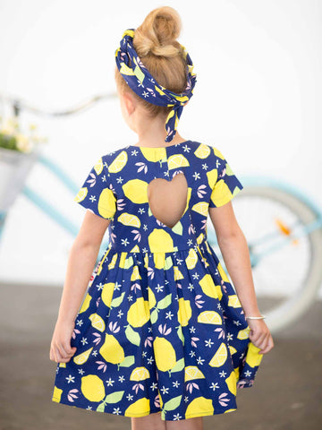 Blue lemon dress