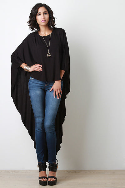 high low poncho top