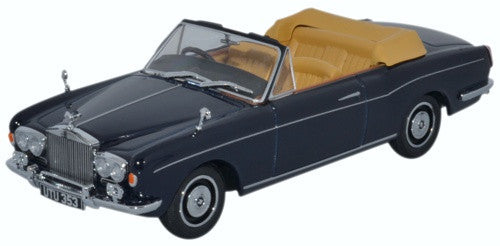 Oxford Diecast Rolls Royce Corniche Convertible Open Indigo Blue