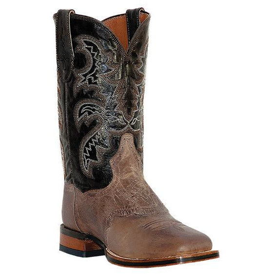 Leather Square Toe Western Cowboy Boot 