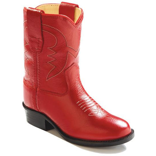 Red Leather Western Cowgirl Boots 