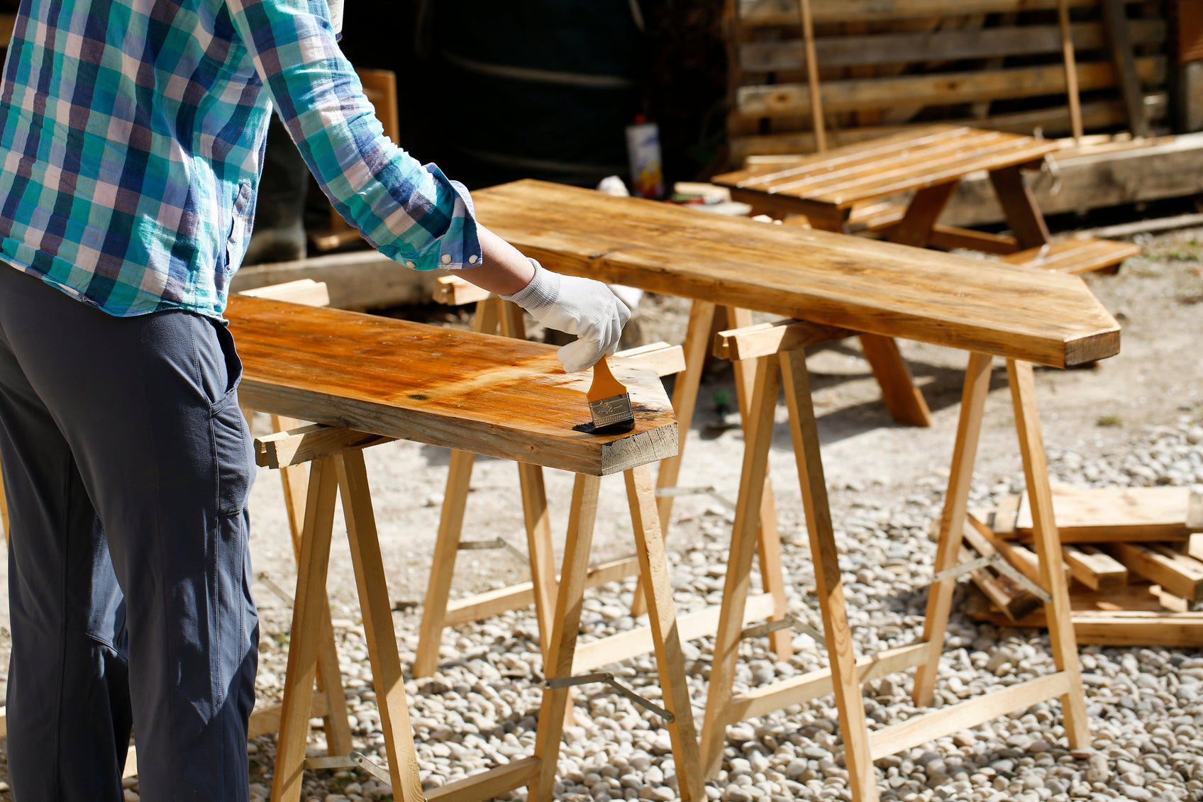 Refinishing wood