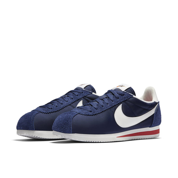 nike cortez navy red