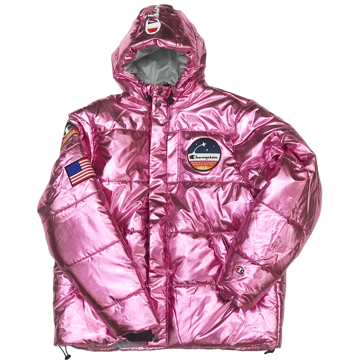 champion pink jacket