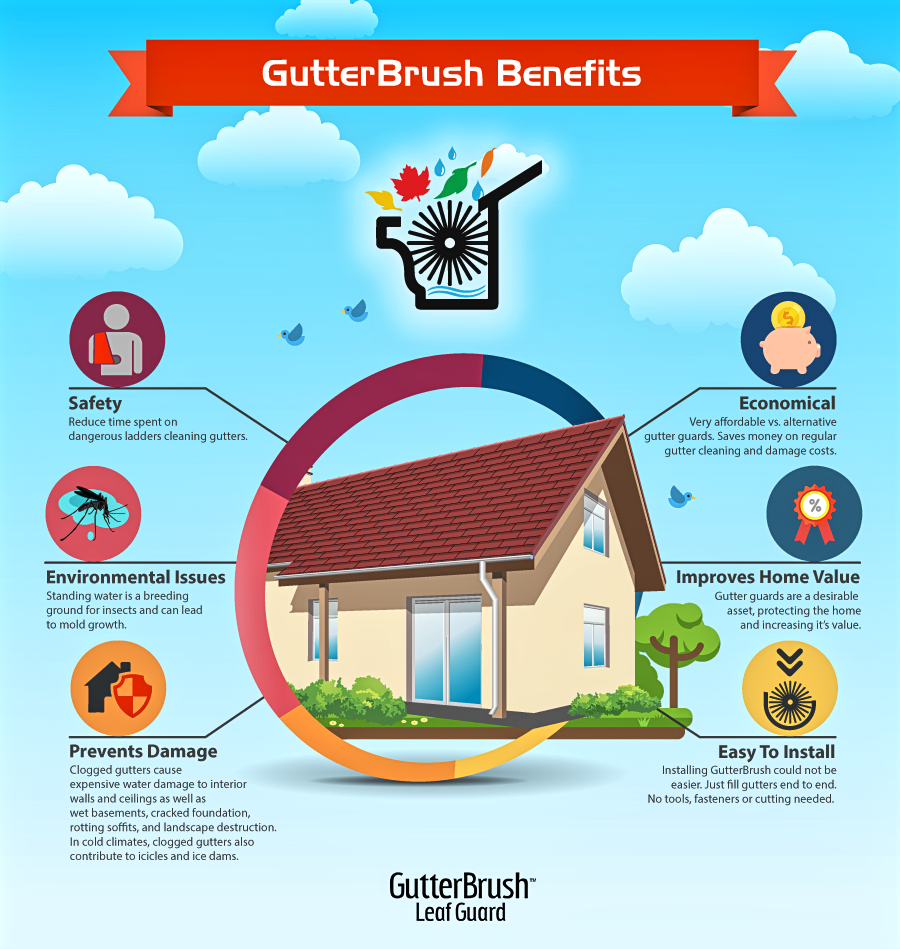 Gutter Guard Benefits Infographic
