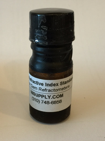 2 Bottles Refractive Index Fluid Oil 3ML Each 1.300-1.800 RI for Gem Refractometers for Testing Gem Stones Taidda Refractive Index Fluid