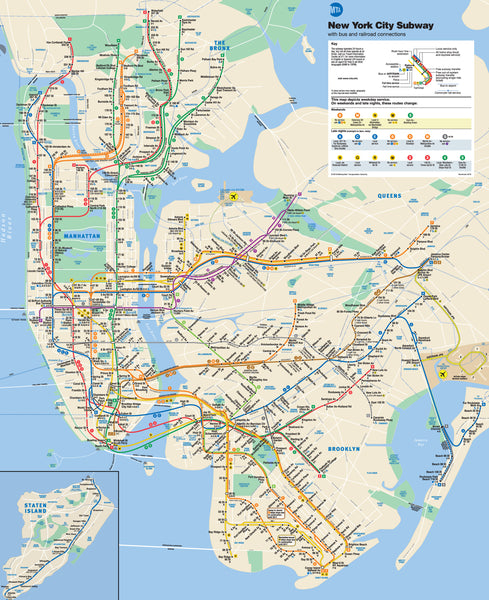 nyc, new york subway karte