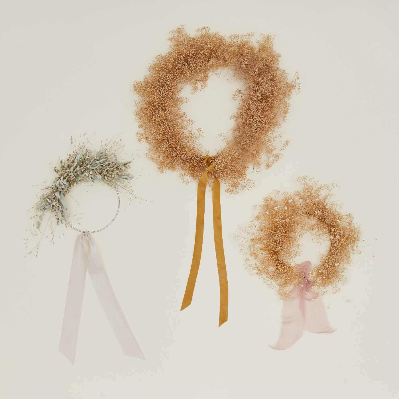 Naturally Dried Wreath - Blush