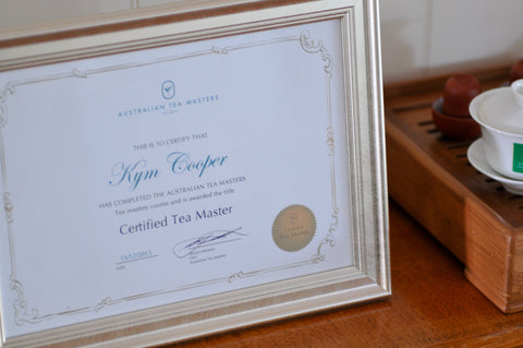 Tea master certificate: Australian Tea Masters