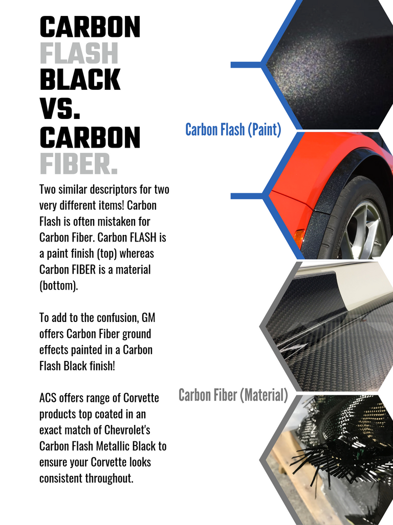 Carbon Fiber versus Carbon Flash on a C7 Corvette