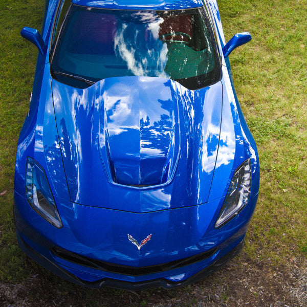 ACS Composite Zero7 Extractor Carbon Hood on a C7 Stingray 