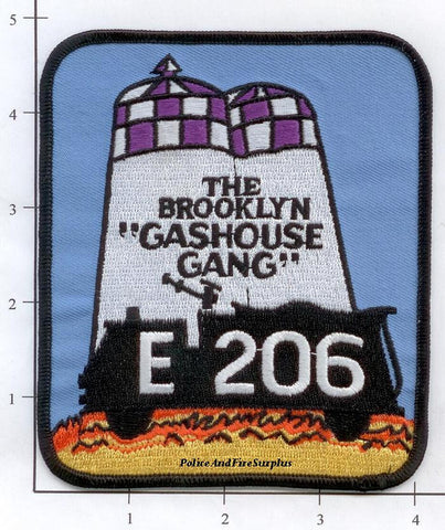 New York City Engine 206 Fire Patch v2 Purple
