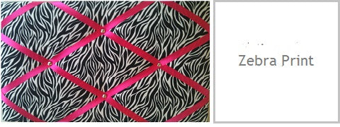 zebra print gifts for her under £20 fabric memo boards