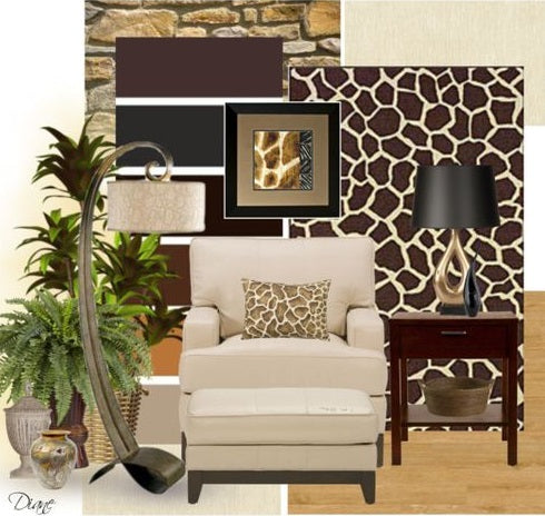 Interior Trends Giraffe - Decorating Mood Board- Giraffe Interiors - NoticeBoardStore