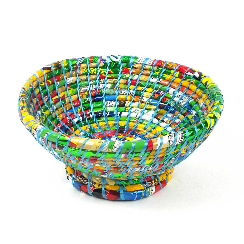 Multi Color Medium Wrapper Bowl - Blue - Jeevankala (T)