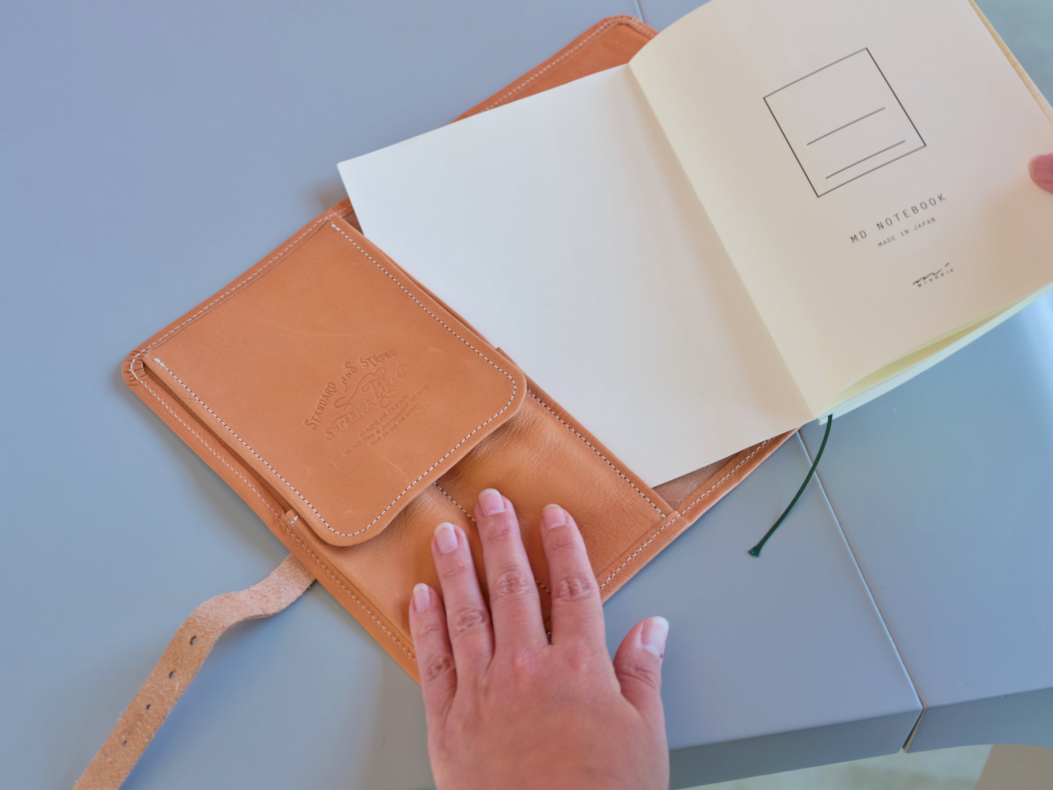 THE SUPERIOR LABOR X NOMADO STORE A5 LEATHER WRITER'S ORGANIZER