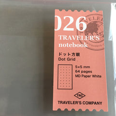 Travelers notebook 026 dot grid refill