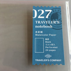 Travelers notebook 027 watercolor watercolour refill