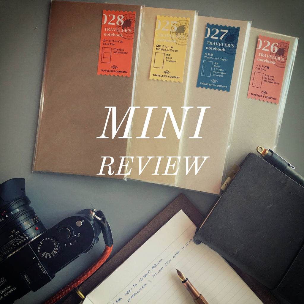 Mini Review: new Traveler's Notebook Inserts - Part 1