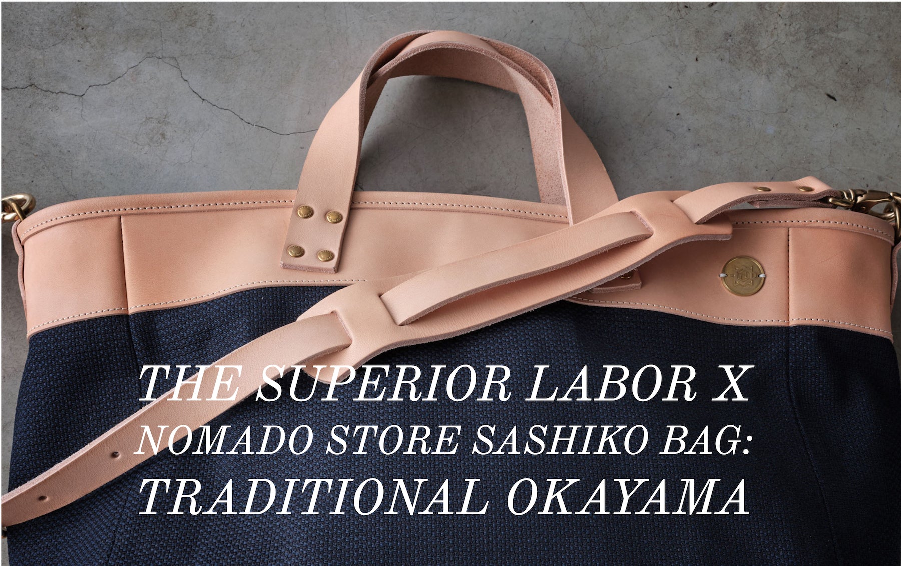 tsl x nomado store sashiko bag