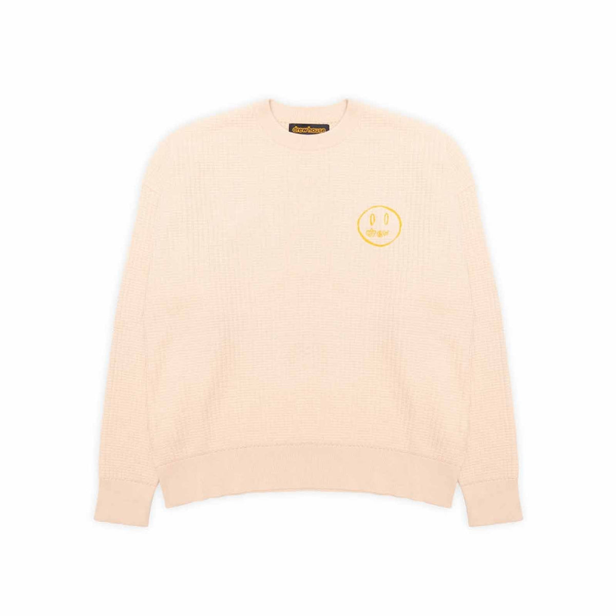 Drew House Mascot Waffle Sweater - Cream