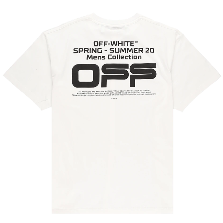 人気特価 新品20SS OFF-WHITE WAVY LINE スリムTシャツ M 白 国産高品質