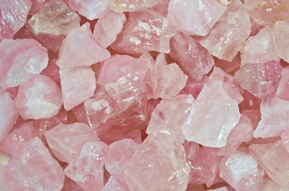 rough pink quartz