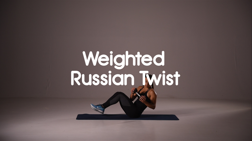 russian twist crunches