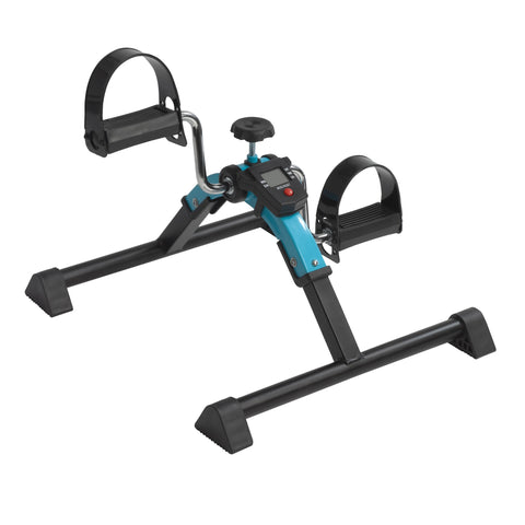 Folding Exercise Peddler with Digital Display, Blue - EZMEDx Medical Supply