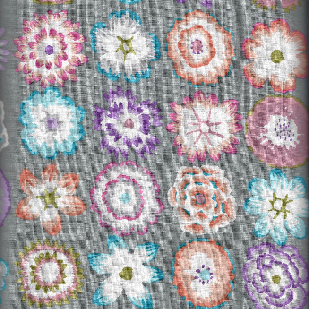 LAYER CAKE - Kaffe Fassett - 20 Squares 10" x 10" - Grey #1