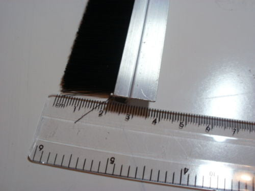 Full fill 22mm trim, 825mm (32.4") door brush strip draught excluder. Made from nylon 6.