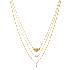 a.v.max layered pearl necklace