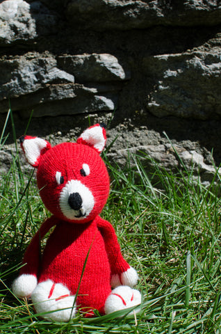 Mr. Fox resting by a wall