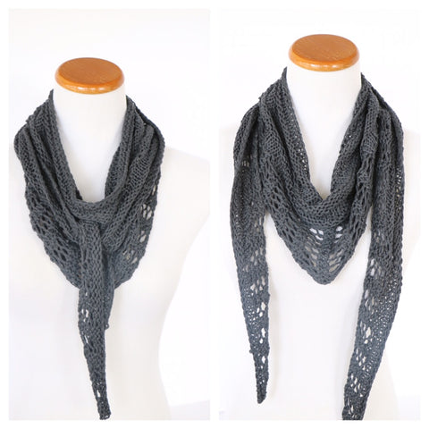 Sharon's Grey Scarf