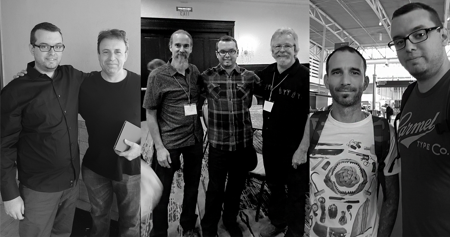 From L to R: David Smith & I, Jeff Lang, myself, & Gary Godby, Travis Hess & I.