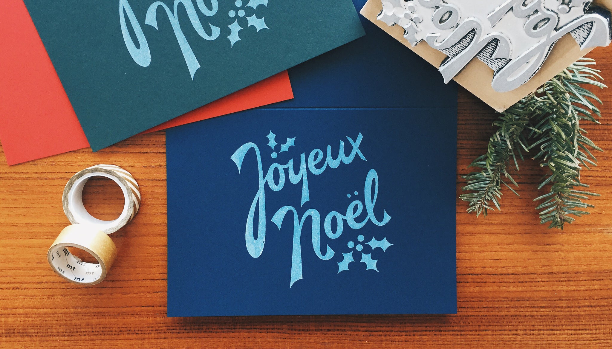 Joyeux Noël greeting card.