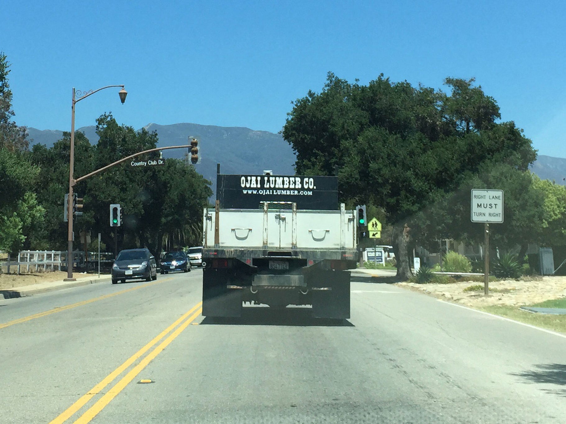 My original inspiration for Lumber Co. was this truck driving into Ojai, California.
