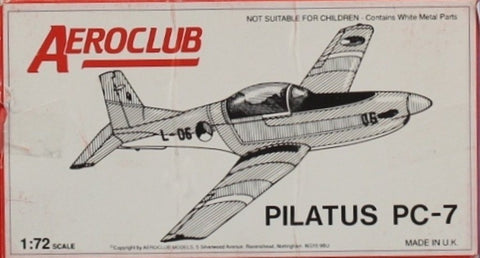 Aeroclub 1:72 Pilatus PC-7 Plastic Aircraft Model Kit #K022U N/A Aeroclub
