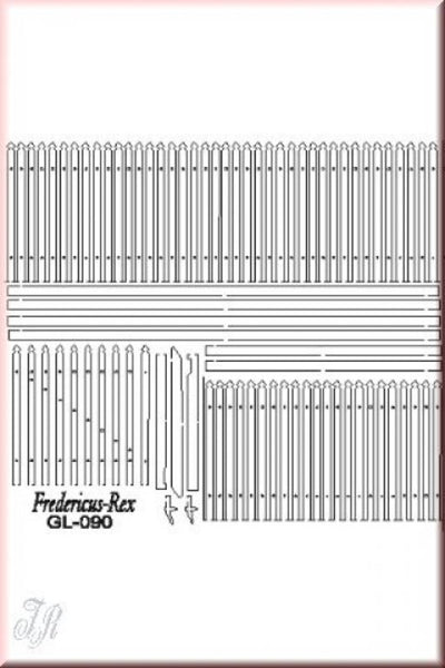 Reality In Scale 1:32 1:35 Laser Cut European Wooden Fence #PL3-001 