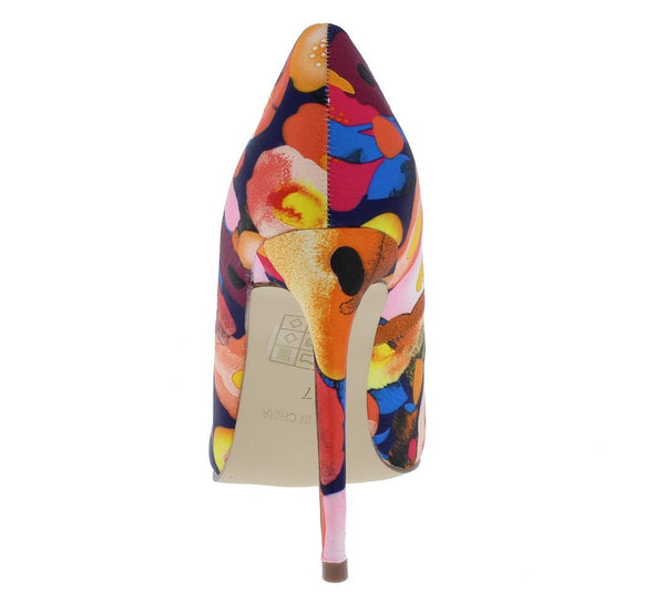 floral pointed heels