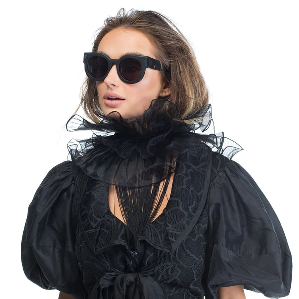 VALLEY EYEWEAR - ADCC - Matte Black/ Polarised Black Lens
